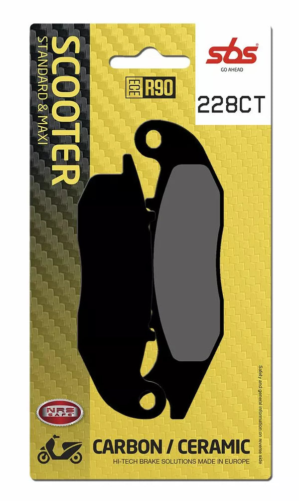 SBS BRAKE PAD CAR/CER SCOOT 228CT
