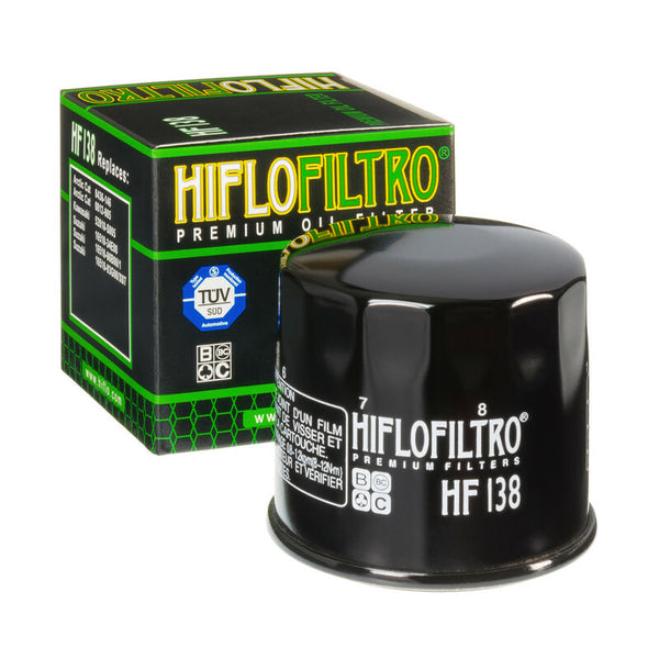 Filtre à huile Hiflofiltro noir brillant - HF138 HF138