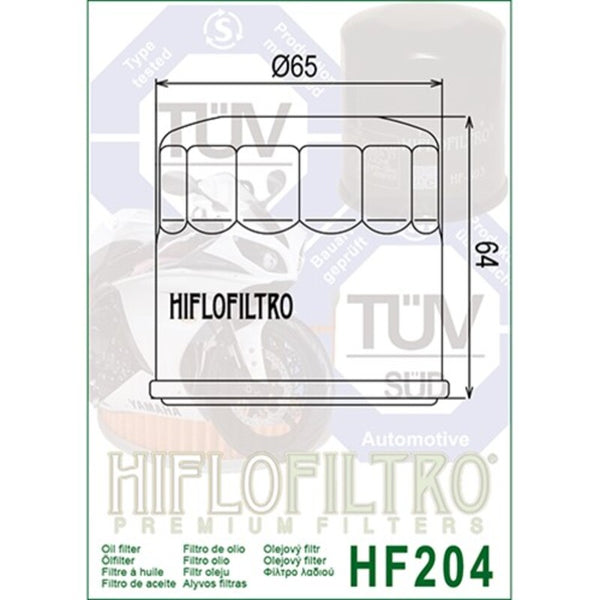 Filtre d'huile Hiflofiltro Chrome - HF204C HF204C