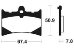 Tecnium Street Organic Brake Parmales - MA101 1022326