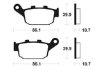 Tecnium Street Organic Brake Parms - MA114 1022336