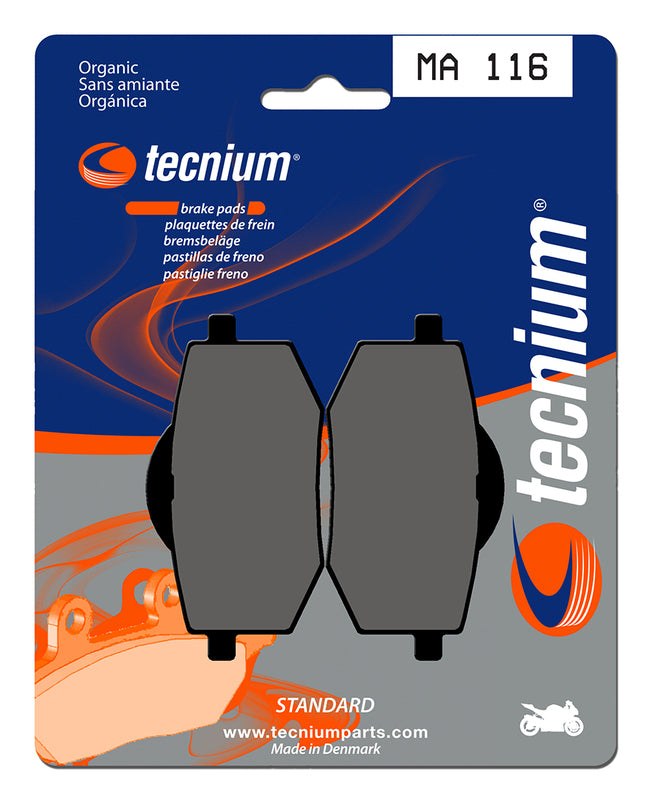 Tecnium Street Organic Brake Pads - MA116 1022338