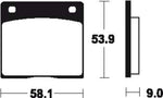 Tecnium Street Organic Brake Parmales - MA12 1022341