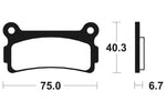 Tecnium Street Organic Brake Parms - MA136 1022358