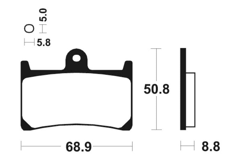 Tecnium Street Organic Brake Pousquets - MA139 1022361