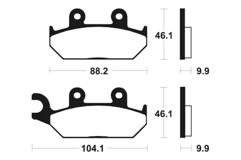 Tecnium Street Organic Brake Poussinets - MA150 1022373