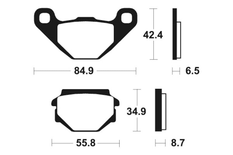 Tecnium Street Organic Brake Poussinets - MA151 1022374