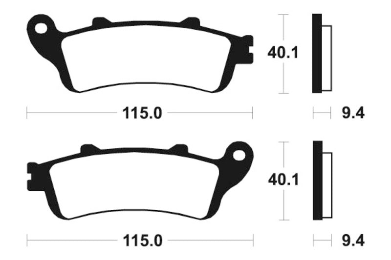 Tecnium Street Organic Brake Parmales - MA222 1022426