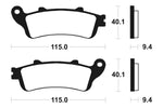 Tecnium Street Organic Brake Parmales - MA222 1022426