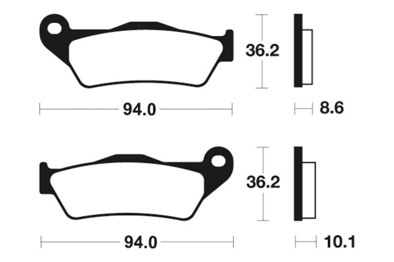 Tecnium Street Organic Brake Parmales - MA242 1022438