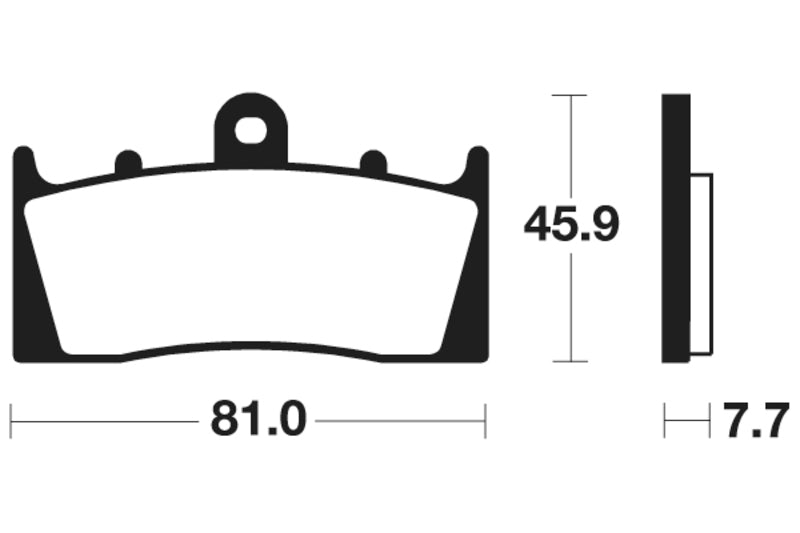 Bio -Bremsbeläge aus Tecnium Street - MA243 1022439