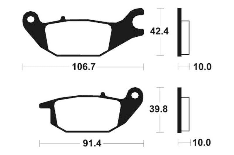 Tecnium Street Organic Brake Parmales - MA284 1022459