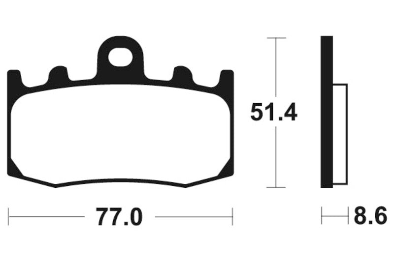 Tecnium Street Organic Brake Parmales - MA296 1022467