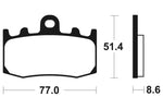 Tecnium Street Organic Brake Parmales - MA296 1022467