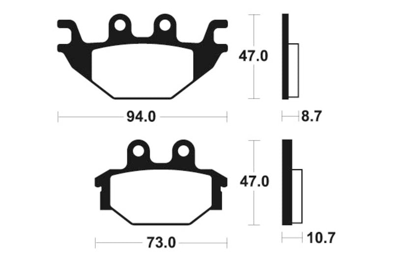 Tecnium Street Organic Brake Tates - MA310 1022474