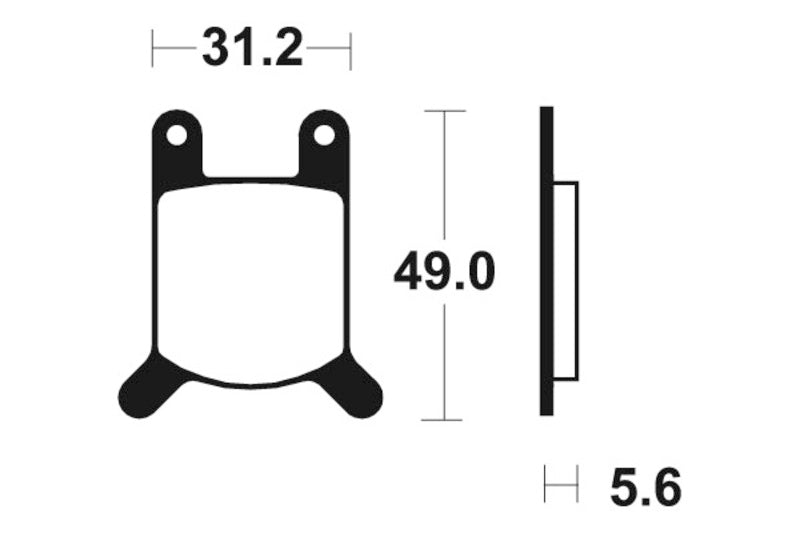 Bio -Bremsbeläge aus Tecnium Street - MA32 1022477