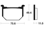 Bio -Bremsbeläge aus Tecnium Street - MA33 1022481