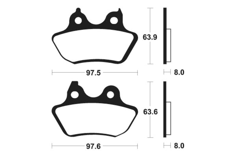 Tecnium Street Organic Brake Parmales - MA346 1022486