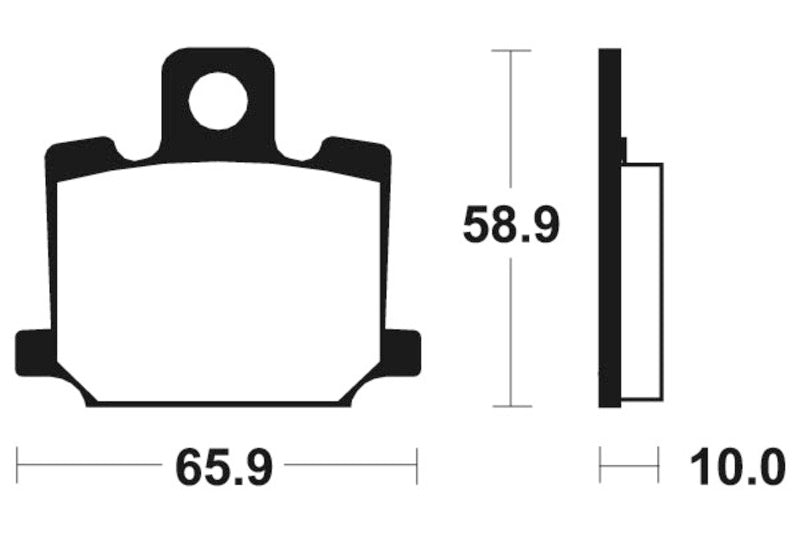 Bio -Bremsbeläge aus Tecnium Street - MA35 1022488