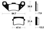 Tecnium Street Organic Brake Parms - MA355 1022489