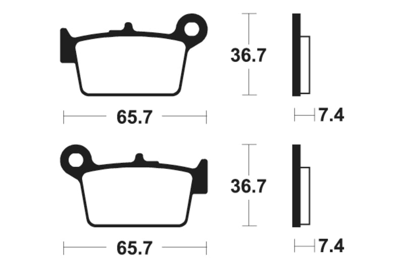 Tecnium Street Organic Brake Parmales - MA361 1022493