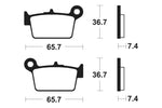 Tecnium Street Organic Brake Parmales - MA361 1022493