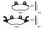 Tecnium Street Organische Bremsbeläge - MA378 1022497