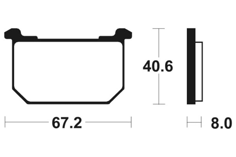 Tecnium Street Organic Brake Tates - MA39 1022501