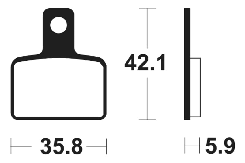 Tecnium Street Organic Brake Tates - MA395 1022503