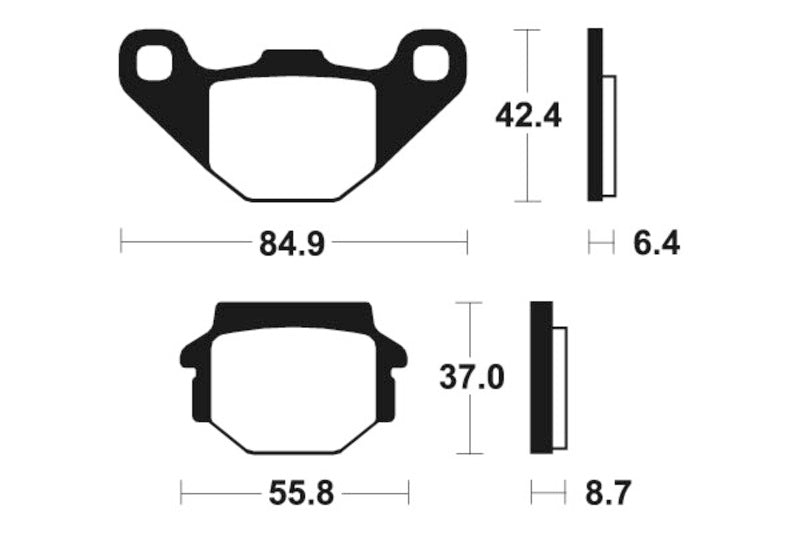 Tecnium Street Organic Brake Parmales - MA41 1022507