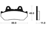 Tecnium Street Organic Brake Parmales - MA42 1022509