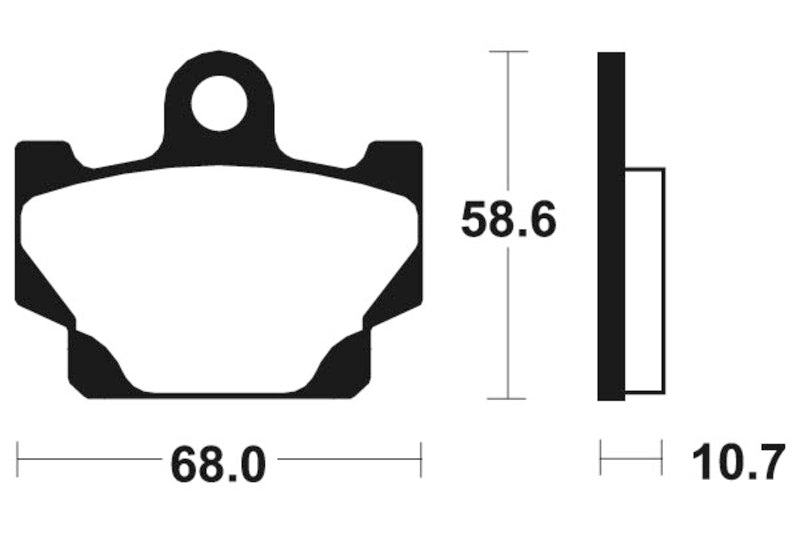 Tecnium Street Organic Brake Parmales - MA50 1022523