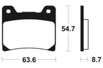 Tecnium Street Organic Brake Parmales - MA55 1022528