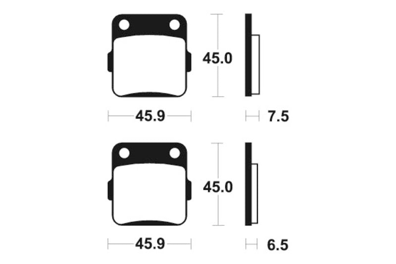 Tecnium Street Organic Brake Parmales - MA62 1022536