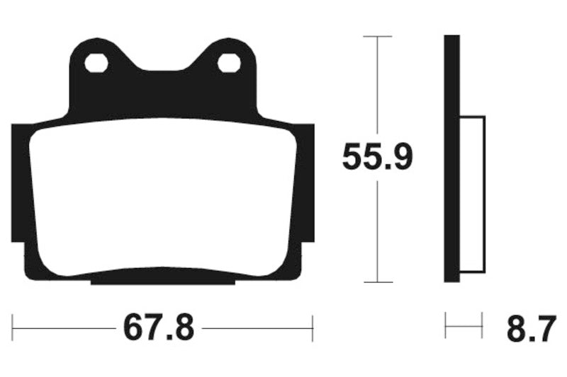 Tecnium Street Organic Brake Parmales - MA70 1022539