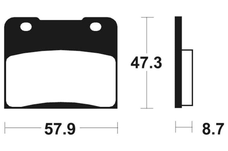 Tecnium Street Organic Brake Pads - MA78 1022546