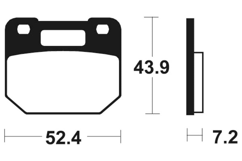 Tecnium Street Organic Brake Pads - MA87 1022556