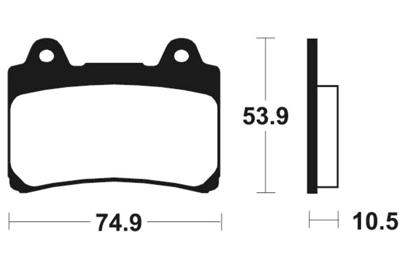 Tecnium Street Organic Brake Parmales - MA90 1022560