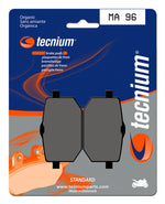 Tecnium Street Organic Brake Pads - MA96 1022566