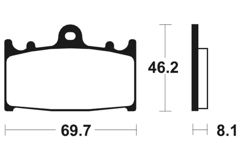 Tecnium Racing Sintered Metal Carbon Rem Remblokken - MCR131 1022573