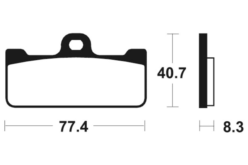 Tecnium Racing Poussinets de frein à carbone en métal fritté - MCR195 1022580