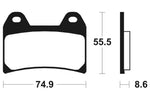 Tecnium Racing Poussinets de frein à carbone en métal fritté - MCR206 1022581