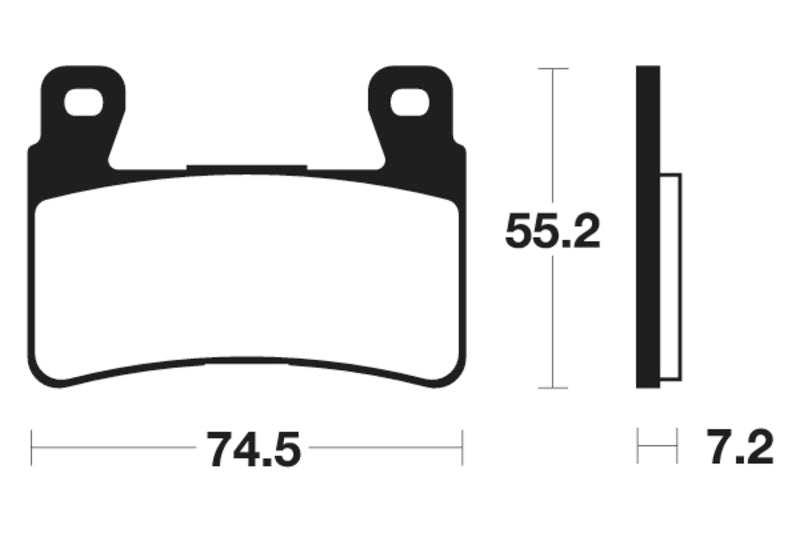 Tecnium Racing Poussinets de frein à carbone en métal fritté - MCR234 1022585