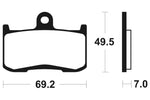 Tecnium Racing Sintered Metall Carbon Bremsbeläge - MCR282 1022588