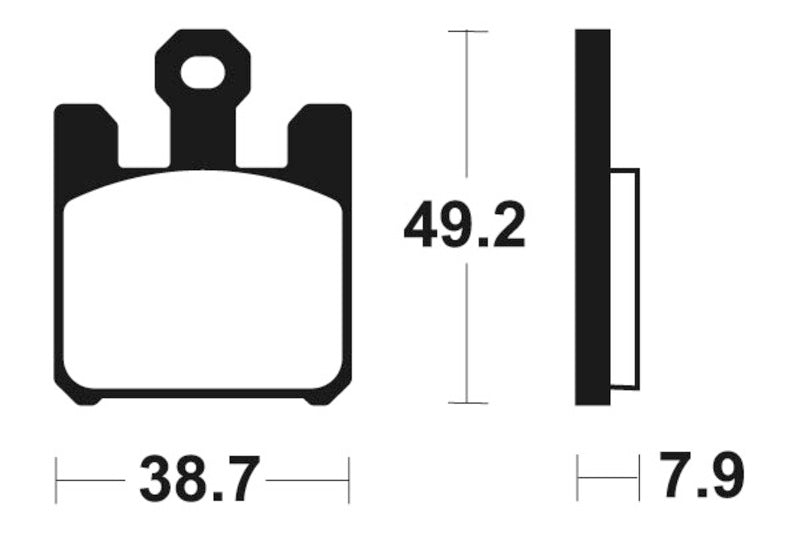 Tecnium Racing Poussinets de frein à carbone en métal fritté - MCR288 1022590