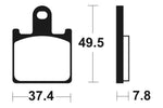 Tecnium Racing Poussinets de frein à carbone en métal fritté - MCR338 1022594