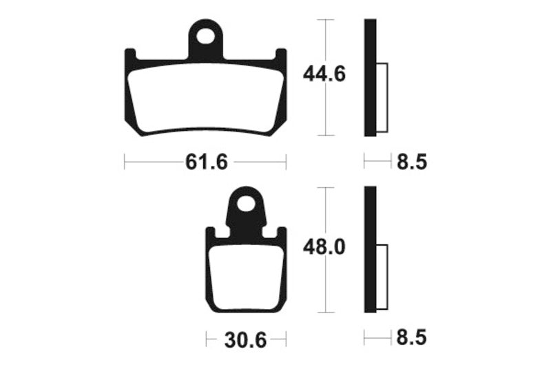 Tecnium Racing Poussinets de frein à carbone en métal fritté - MCR339 1022595