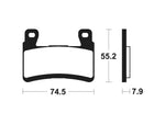 Tecnium Racing Poussinets de frein à carbone en métal fritté - MCR394 1022603