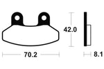 Tecnium Scooter organische Bremsbeläge - ME292 1022669