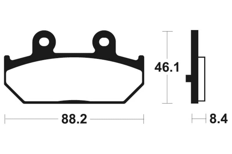 Tecnium Scooter Organic Brake Tads - ME304 1022672